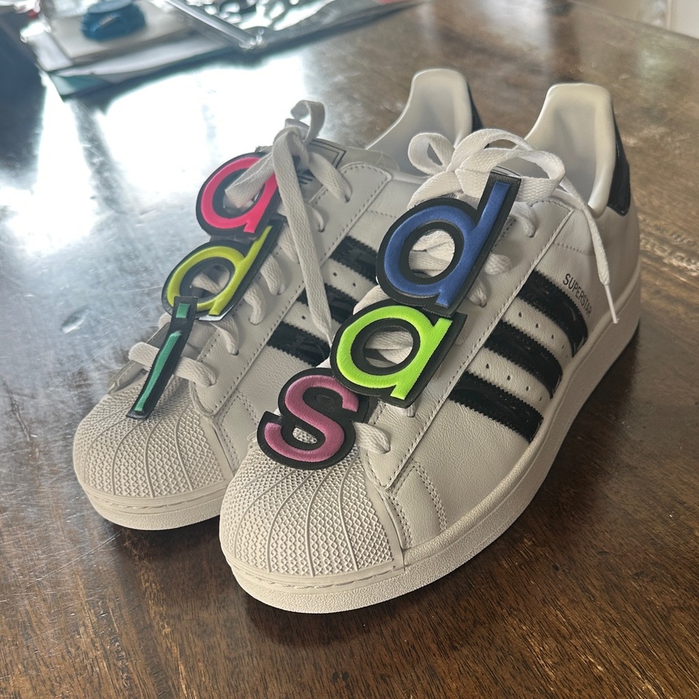 Adidas Superstar White with Black Stripes Sneakers